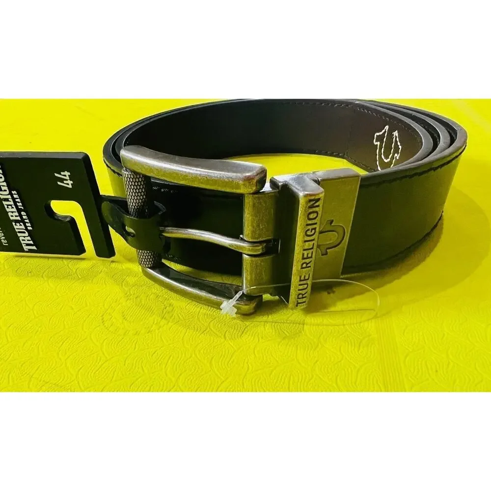 NWT❤️True Religion Reversible Lumin Roller Belt sz44